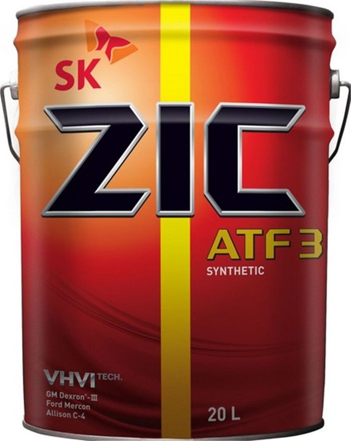 Масло трансмиссионное ZIC ATF 3 20л 192632