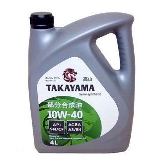Масло моторное TAKAYAMA SAE 10W40 API SL/CF ACEA A3/B4 п/синт. 4л пластик 605518