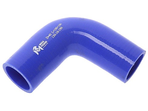 Патрубок угловой силикон (L=100х100мм,Ø=40 90град) MEGAPOWER 130-16-186