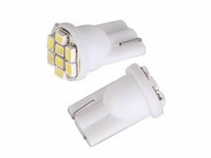 Лампа светодиодная безцокольная T10 Т023В (12V) AVS A80608S
