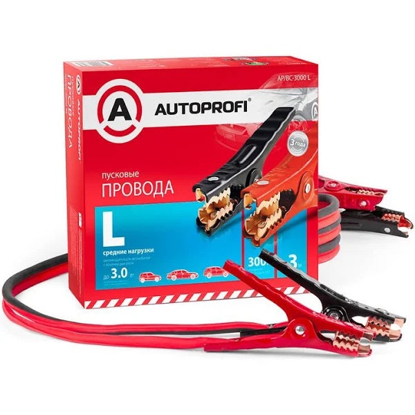 Провода пусковые (прикурка) 300A 3,0м AUTOPROFI AP/BC - 3000 L