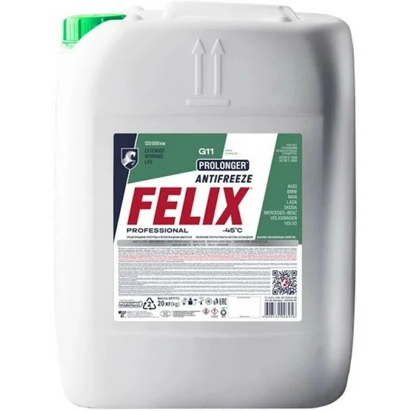Антифриз FELIX Prolonger G11 зеленый 20кг 430206158