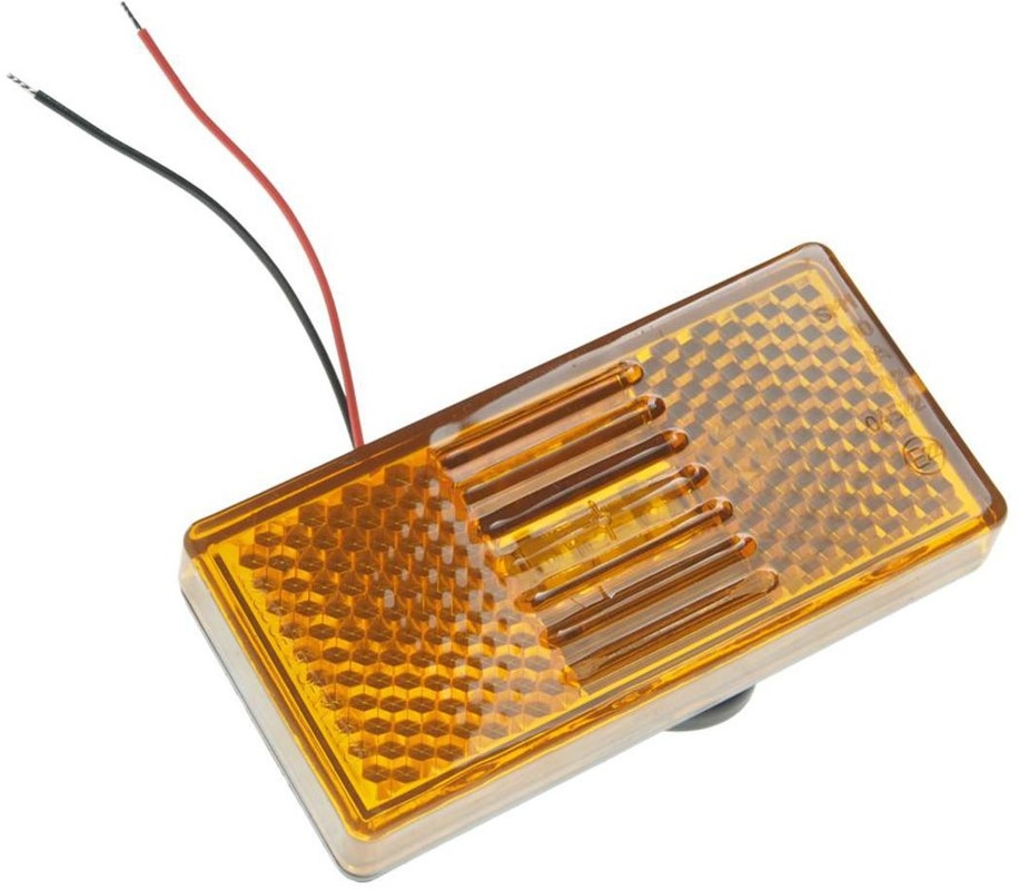 Фонарь габаритный желтый 12-24В LED маркерный с проводом ТЕХАВТОСВЕТ 51-00