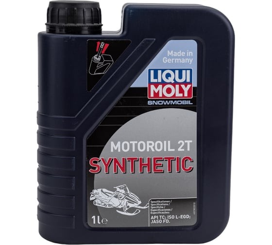 Масло присадка 2-х тактное LIQUI MOLY Snowmobil Motoroil 2T Synthetic 1л. 2382 