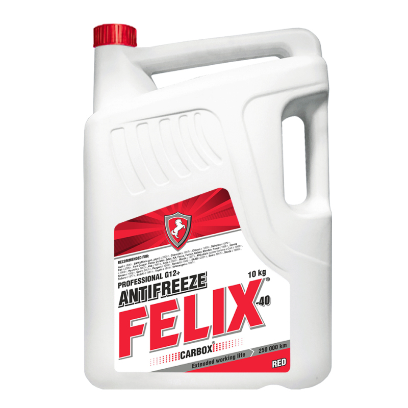 Антифриз FELIX Carbox-40 G12 красный 10кг 430206020
