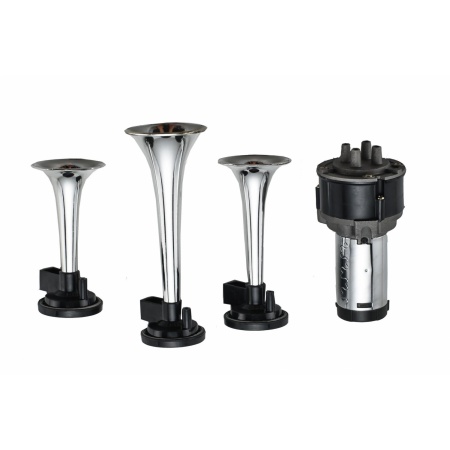 Сигнал звуковой 12В пневматический 3 рожк AVS Electric HR 03 A78804S