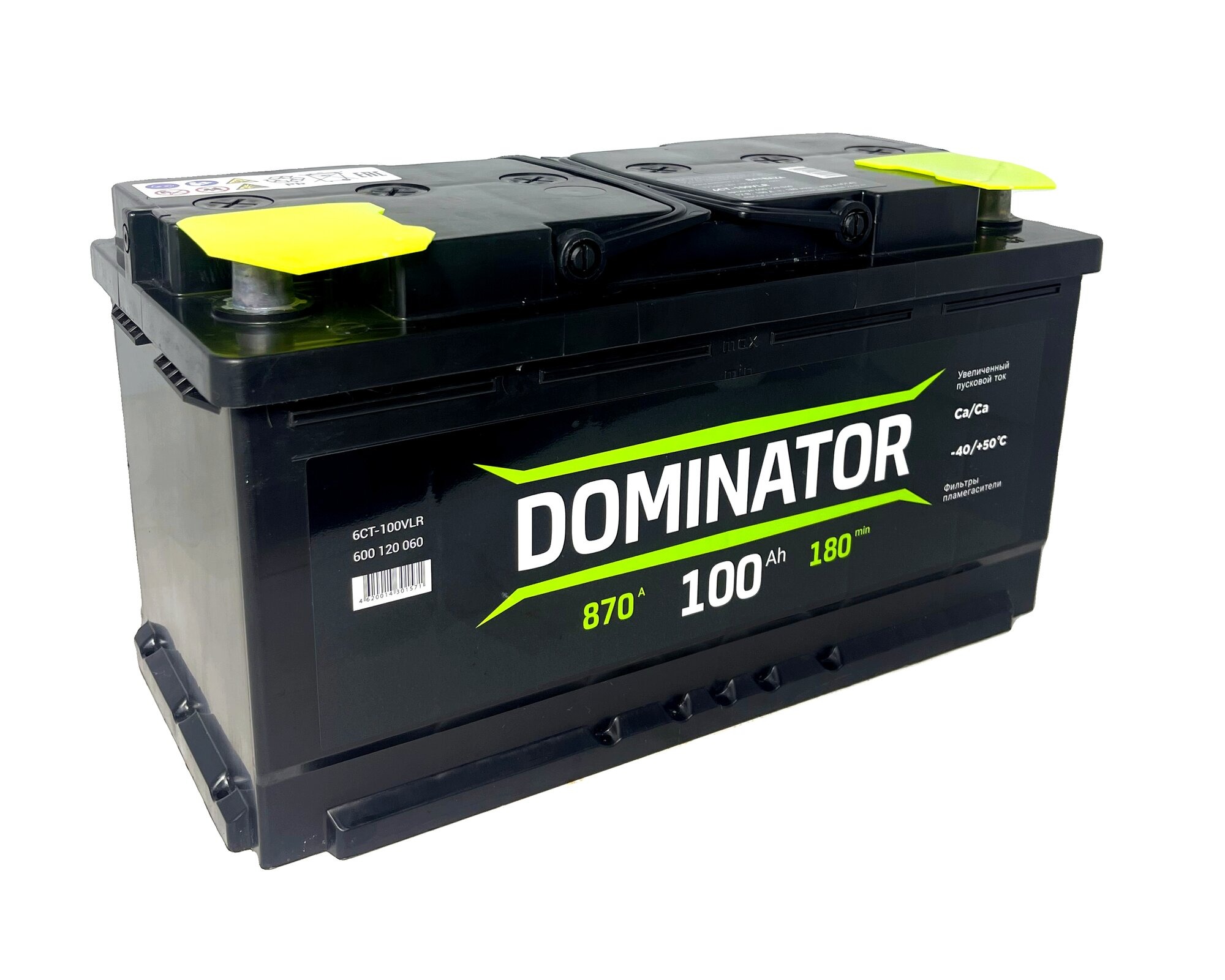 АКБ 100 DOMINATOR о/п 870А 353х175х190 600120060