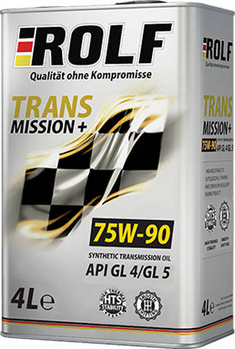 Масло трансмиссионное ROLF Transmission Plus 75W90 GL4/5 синт. 4л 322283