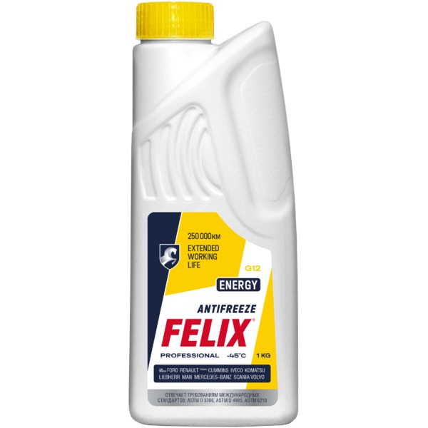 Антифриз FELIX Energy G12 желтый  1кг 430206026