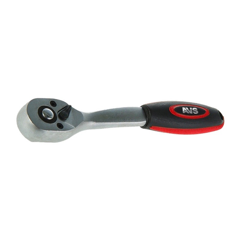 Трещотка флажковая 1/4"DR 45 зубцов (пластиковая ручка) AVS RK11445 A07939S