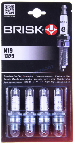 Свеча BRISK N19 аналог А-11 ПД-10 к-кт 4шт