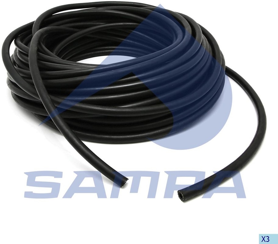Шланг тормозной d=11x3.5мм BPW MERCEDES ROR SAF воздушный (цена за 1м, в бухте 50 метров) SAMPA 096.1059