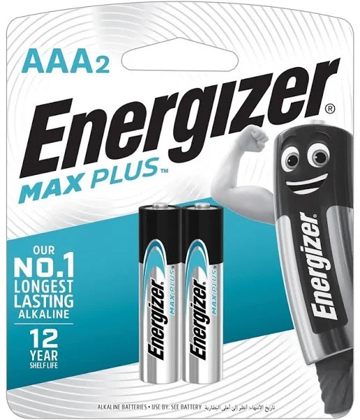 Батарейки ENERGIZER (Мизинчиковые) 2шт MAX Plus AAA (LR03)