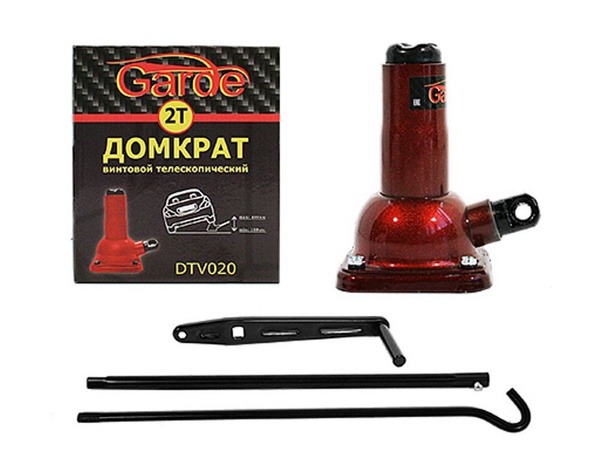 Домкрат винтовой GARDE DTV0208A 2т 160-325mm