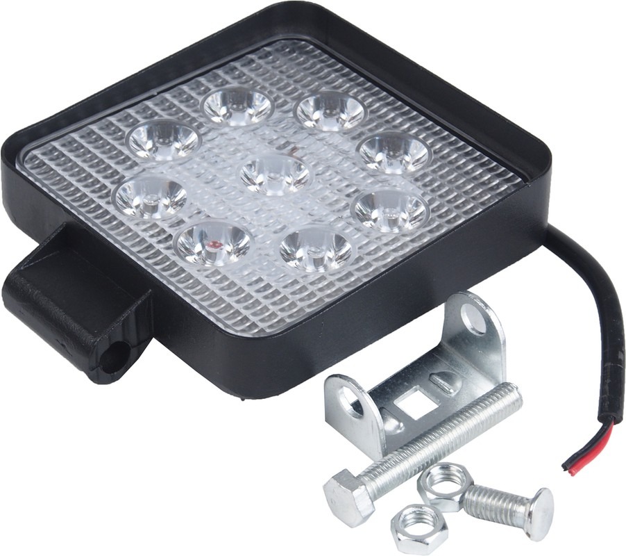 Фара рабочая квадратная AVTOELECTRICA LED 110х140х28мм 27Вт (9 светодиодов) (направленный свет) AE27S-9LED-28HC