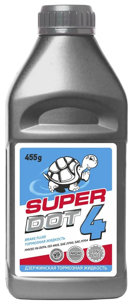 Жидкость тормозная TURTLE RACE SUPER DOT-4 455мл
