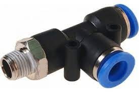 Соединитель трубок Т-образный пластик (наружная резьба) 1/8"-08мм ROCKFORCE RF-SPD08-01
