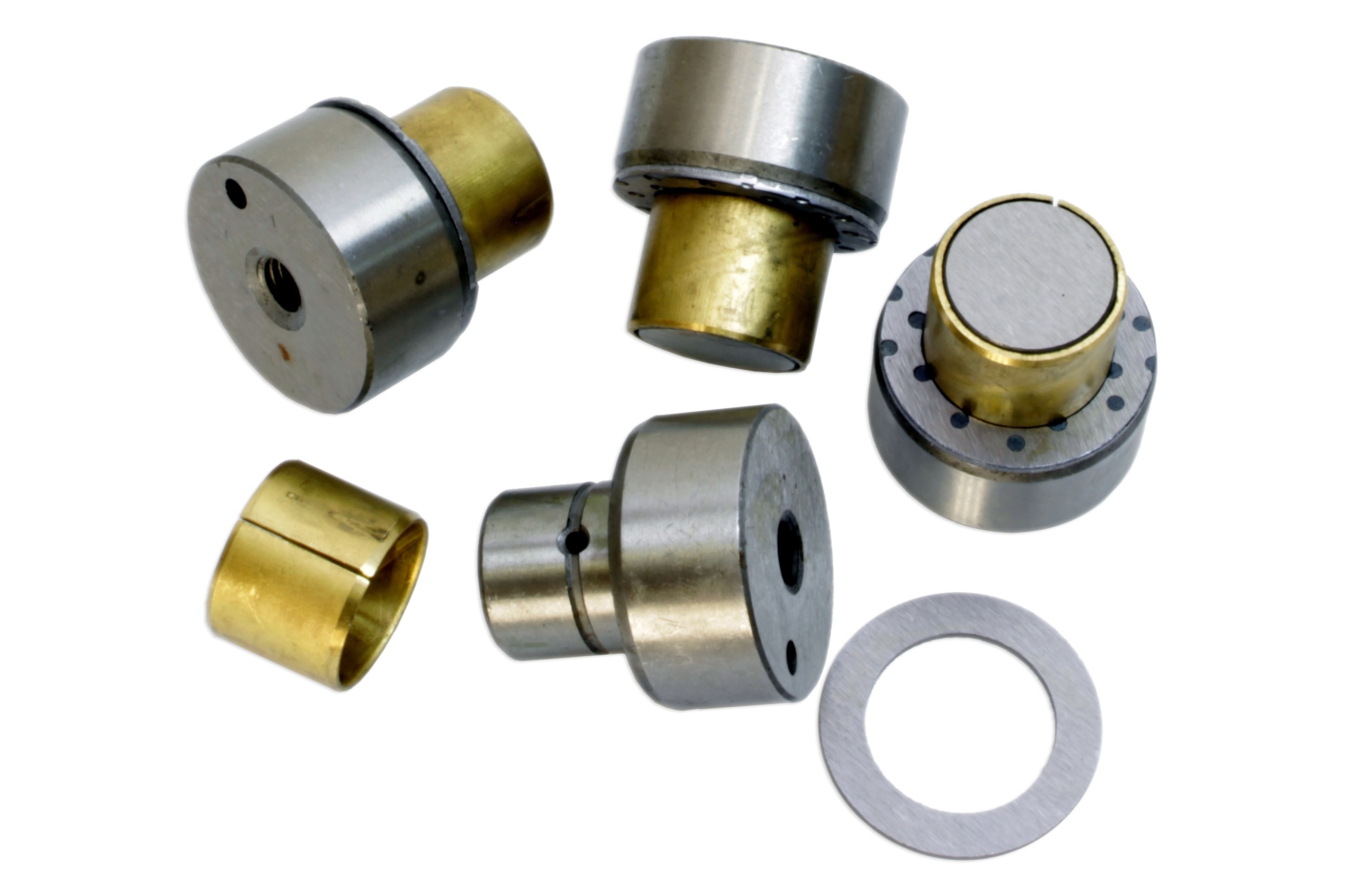 Шкворень УАЗ-3151, 3741 в сборе С/О к-кт 4шт с втулками и шайбами METALPART MP-3741-2304014