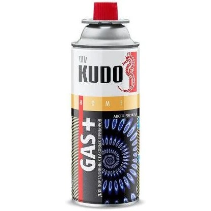 Баллон газовый для портативных горелок KUDO 220гр KU-H403