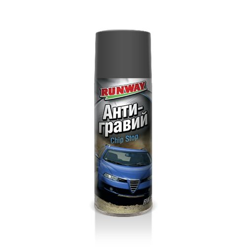 Антигравий RUNWAY черный (аэрозоль) 450мл RW6101