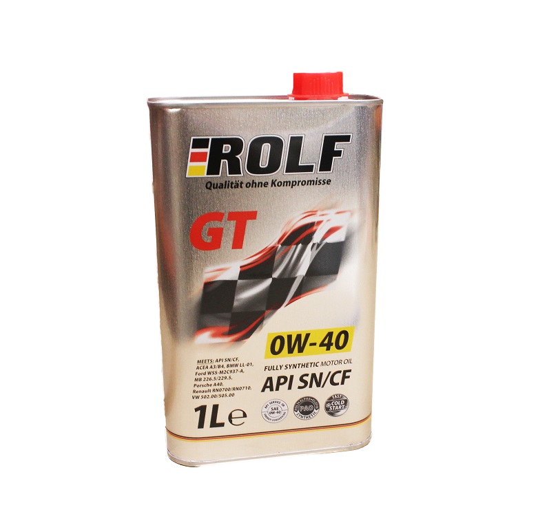 Масло моторное ROLF GT SAE 0W40 API SN/CF синт. 1л