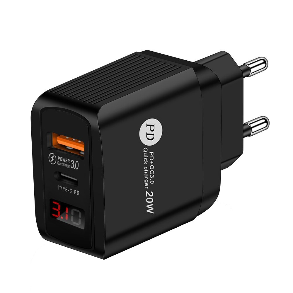 Зарядное устройство USB WIIIX (2порта) UNNK-4-2-02-QCPD (USB QC 3.0+PD Type C) 