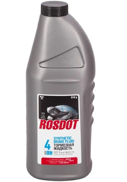 Жидкость тормозная ROSDOT-4 910мл 430101Н03