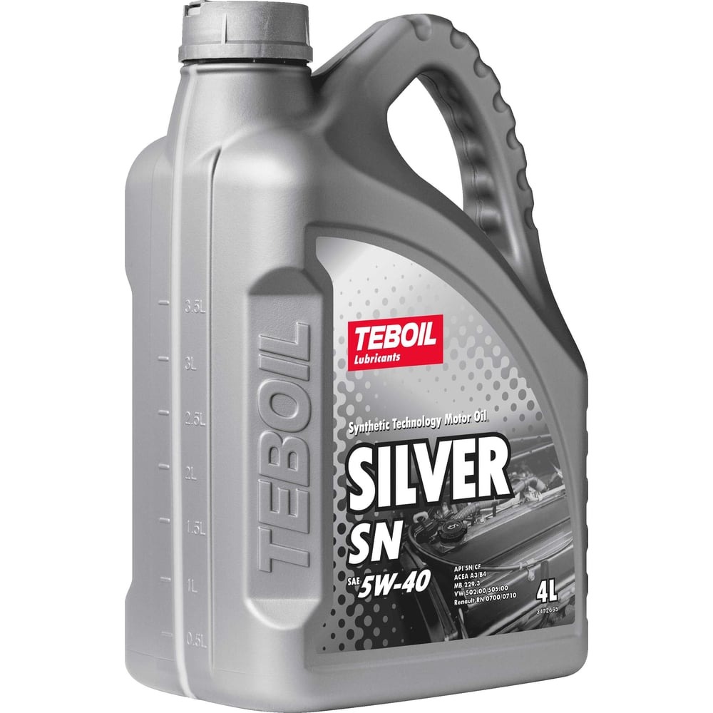 Масло моторное TEBOIL SILVER SN 5W40 4л 3453924