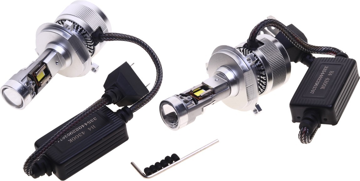 Лампа светодиодная H4 12-24В CLEARLIGHT mini радиатор к-кт 2шт