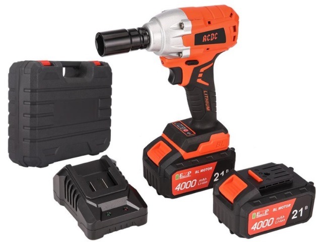 Гайковерт аккумуляторный бесщеточный ACDC DCF-21BLM ONE PLUS (2 АКБ Li-Ion 4.0 Ач, кейс, з/у) T0073