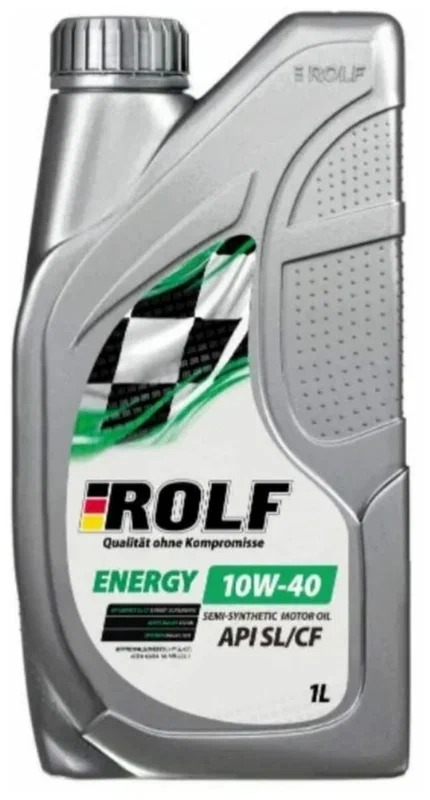 Масло моторное ROLF Energy SAE 10W40 API SL/CF п/синт.  1л 322424