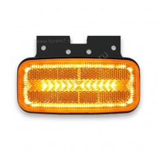 Фонарь габаритный желтый 12-24В LED c функцией указателя поворота, кронштейном FRISTOM FT-080+K