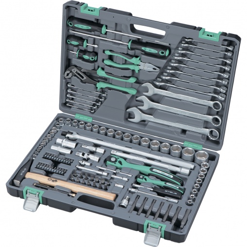 Набор инструмента STELS 1/4 1/2 Cr-V S2 усиленный кейс 19предм