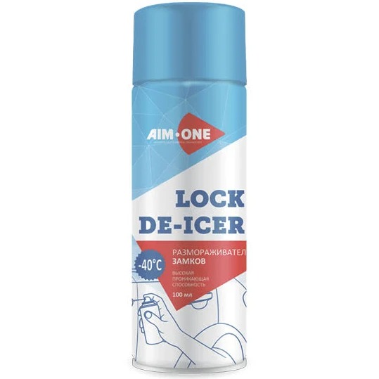 Размораживатель замков (аэрозоль) AIM-ONE Lock De-Icer 100мл DI-100