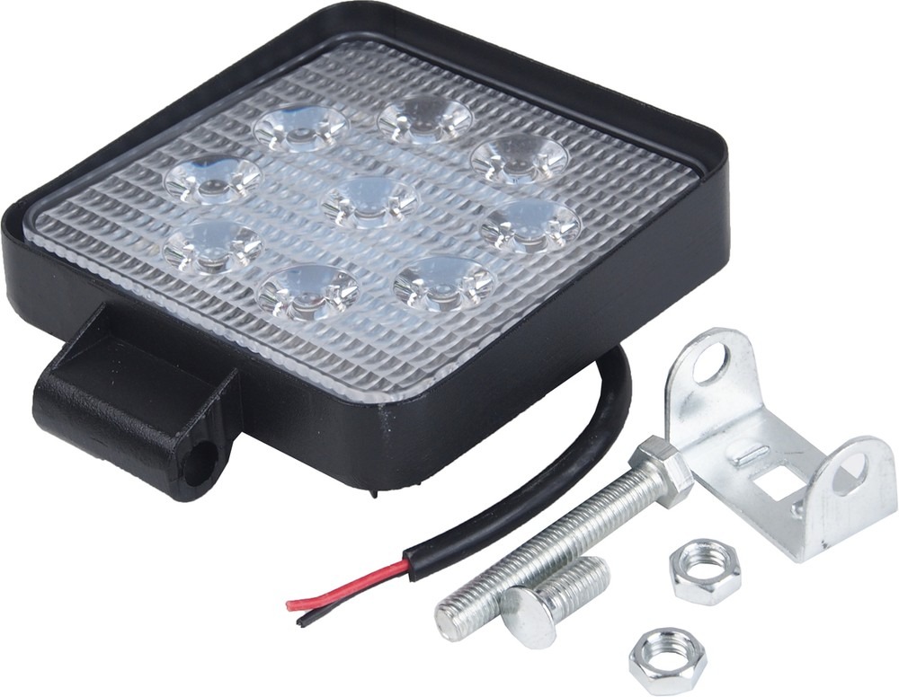 Фара рабочая квадратная AVTOELECTRICA LED 110х140х28мм 27Вт (9 светодиодов) (рассеянный свет) AE27S-9LED-28PC, 09.1928