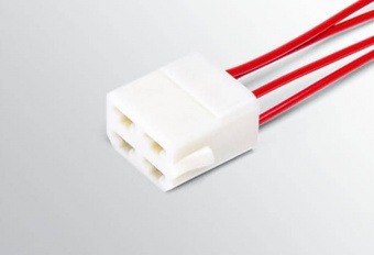 Разъем 4 конт с проводом 1,0мм 6,3мм гнездо МАМА CARGEN AX37301, 1/20580/80
