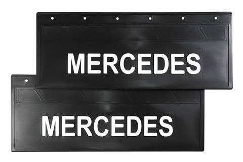 Брызговик 270х670 задний к-кт 2шт MERCEDEC белая надпись 24007