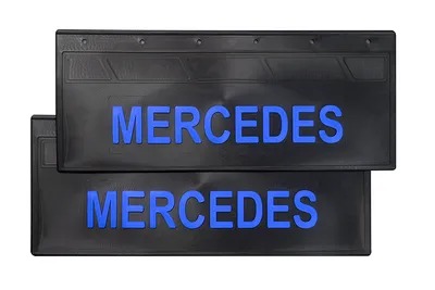 Брызговик 270х670 задний к-кт 2шт MERCEDEC синяя надпись 21555