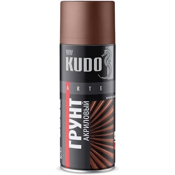 Грунтовка KUDO KU-2104 красно-коричневая акриловая 520мл KU-2102