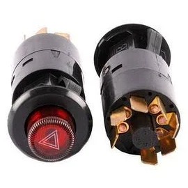 Кнопка аварийной сигнализации 12В (7 контактов) AVTOELECTRICA 24.3710