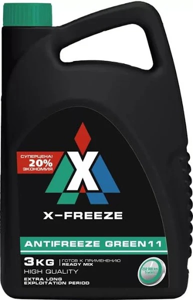 Антифриз X-FREEZE зеленый  3кг 430206094