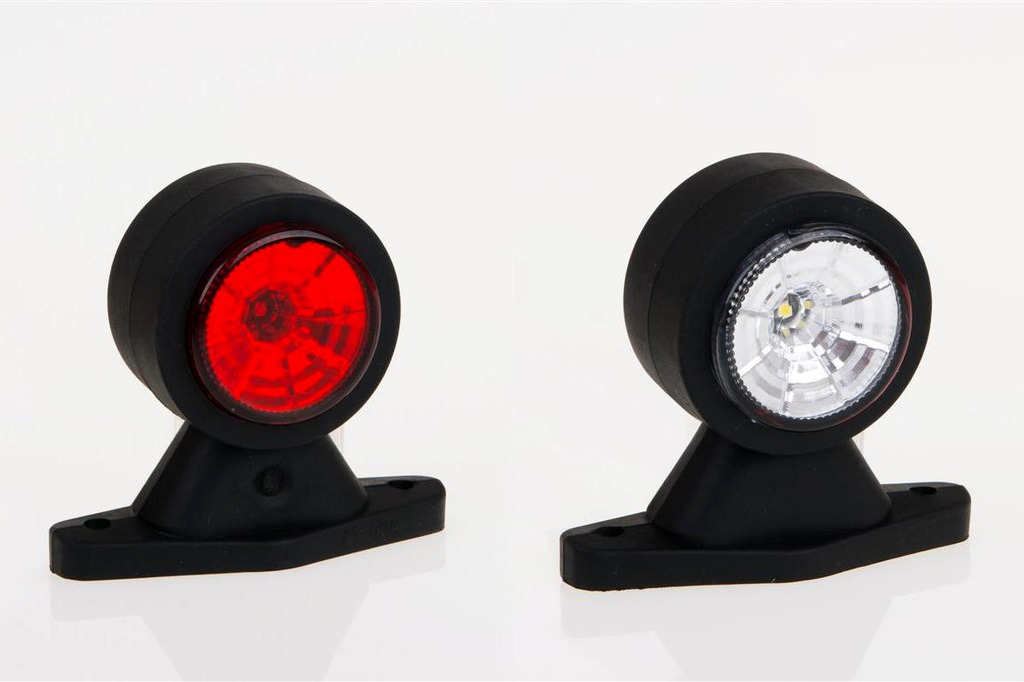 Фонарь габаритный ГФ3.2 LED1-20/21 бело-красный хрусталик комплект
