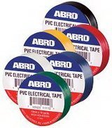 Изолента ПВХ ABRO 18мм большая ET-914-blk-rw