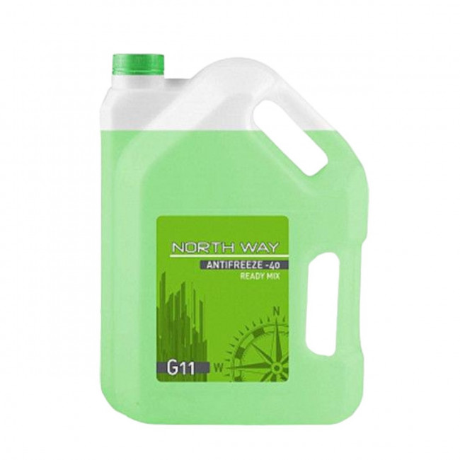 Антифриз NORTH Way -40 G11 зеленый 5кг 10502
