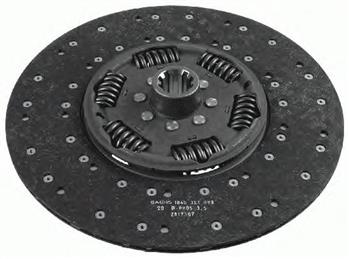 Диск сцепления КАМАЗ-ЕВРО КПП-154 сцепление MFZ-430 SACHS 1878000206