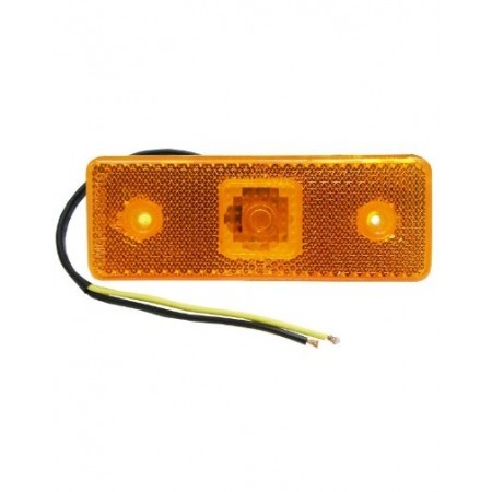 Фонарь габаритный LED 12-24В 90.3731 желтый 98х31мм между отверстиями 75мм ТЕХАВТОСВЕТ