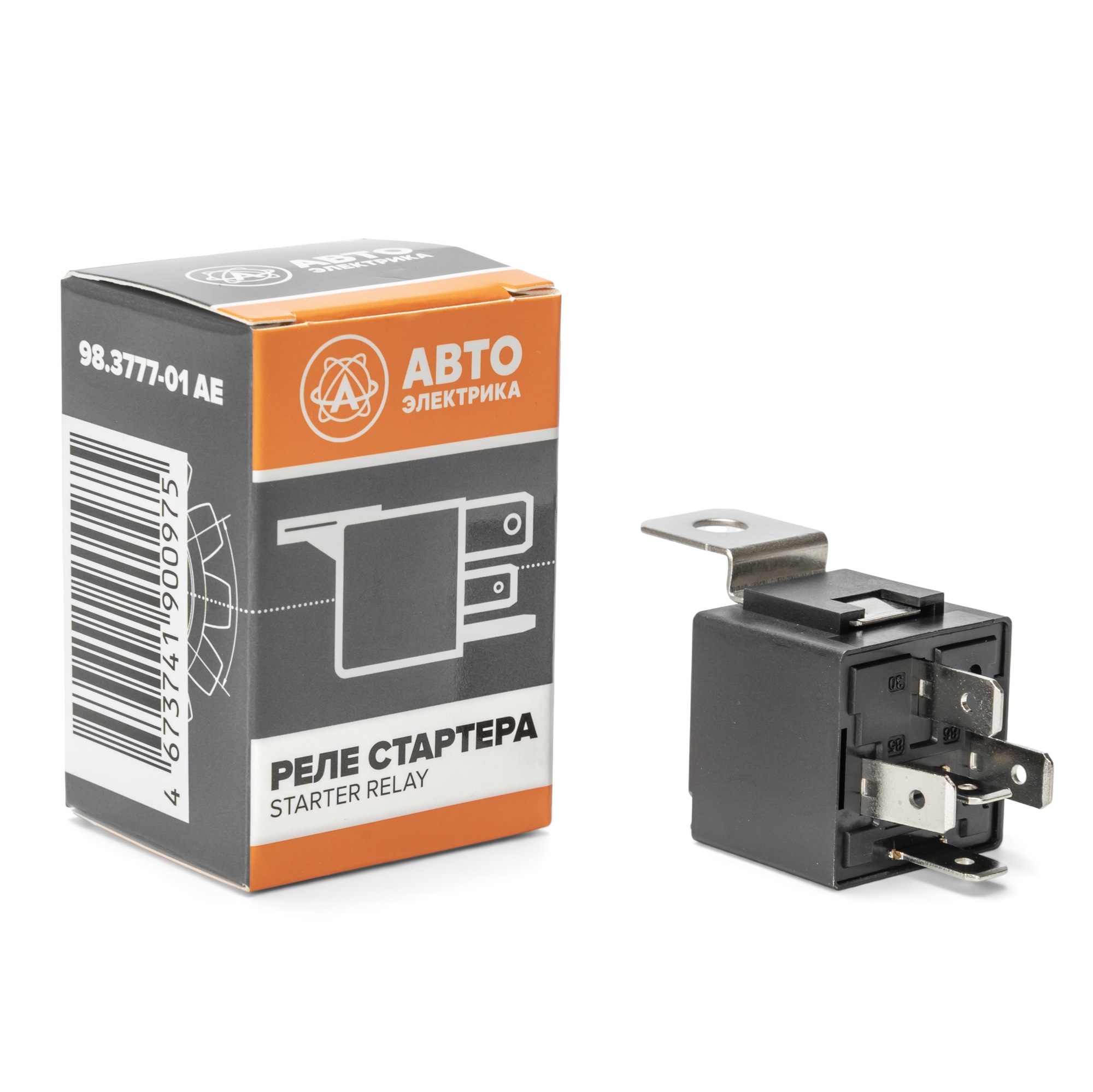 Реле стартера 98.3777-01 12В 5конт AVTOELECTRICA аналог 90.3747-01, 98.3777-01, 2105-3747210-02