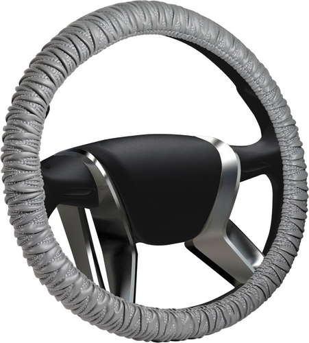 Оплетка руля M Ø38 кожа AZARD SENATOR Alabama СЕРЫЙ