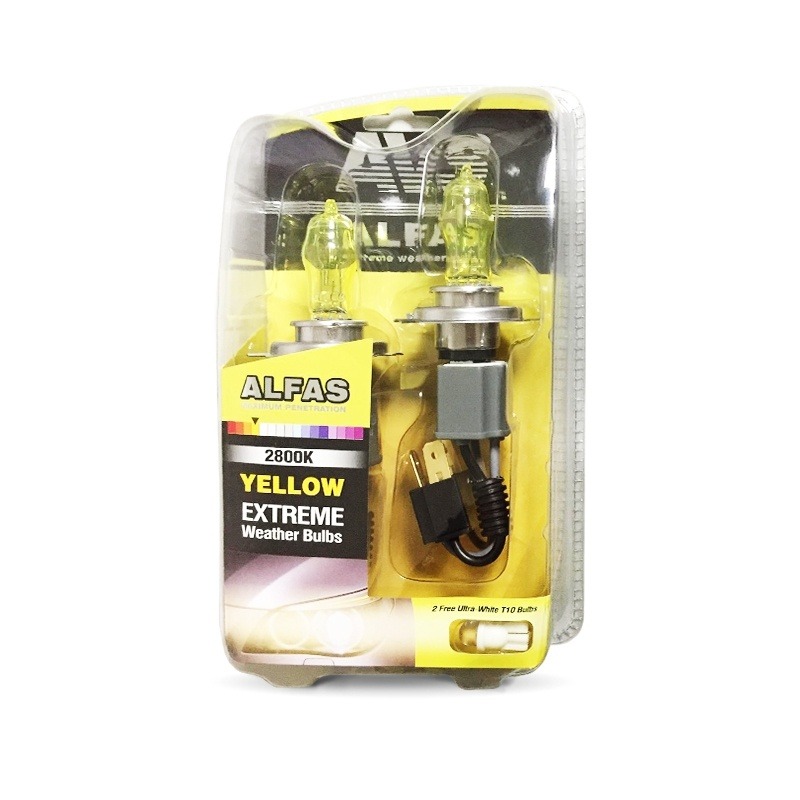 Лампа H4 газонаполненная 12V 75/85W P43t 2800К AVS Alfas Extreme Weather к-кт 2шт A07230S