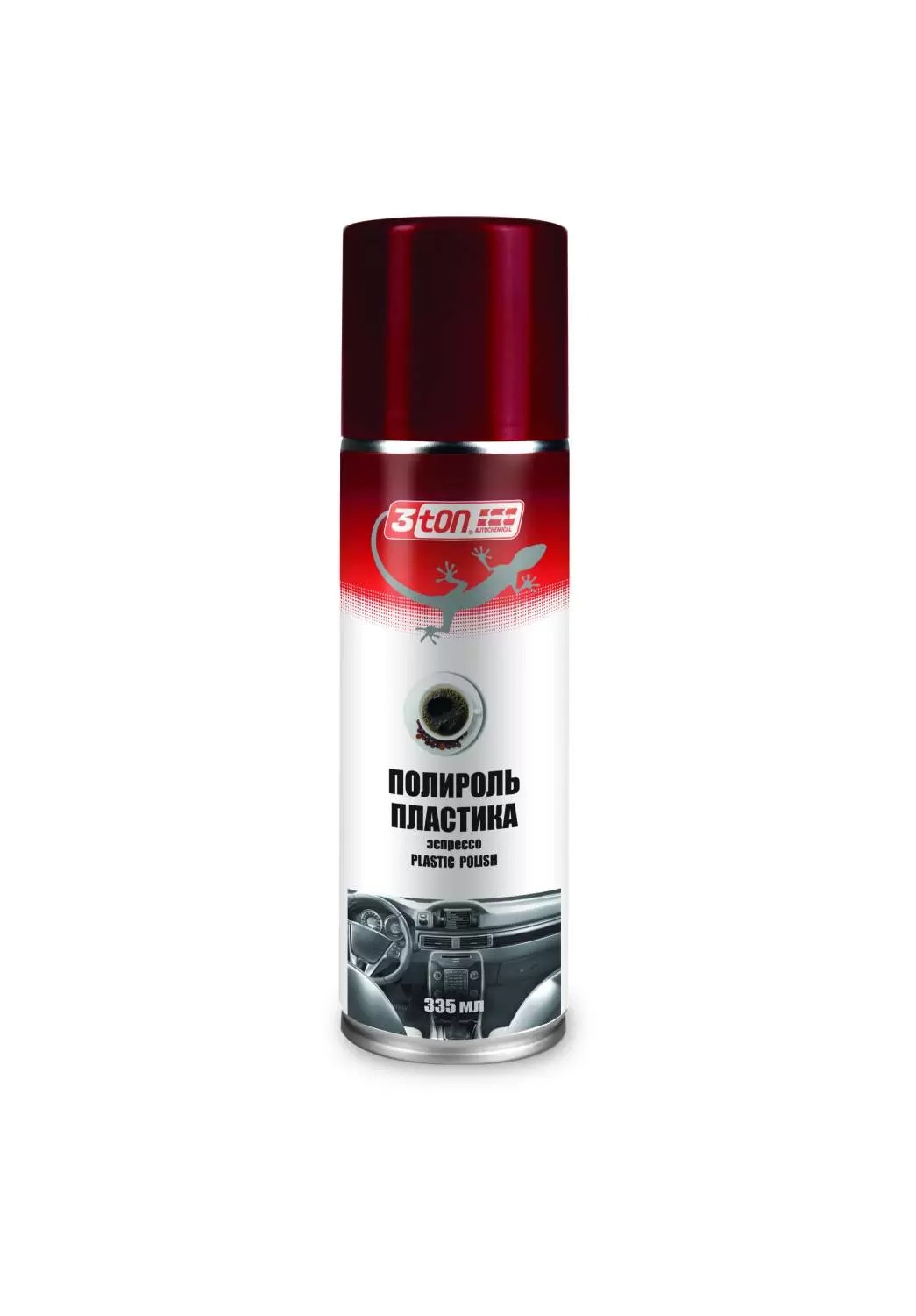 Полироль торпеды 3ton ТС-339 PLASTIC POLISH Кофе Эспрессо 335мл 55364